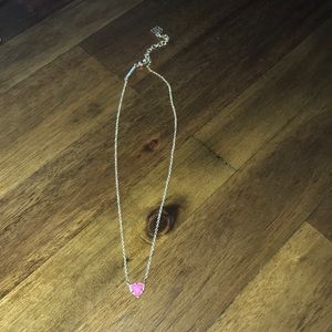 Kendra Scott pink stone necklace